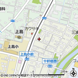 静岡県浜松市中央区十軒町215周辺の地図
