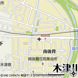 京都府木津川市木津南後背159-18周辺の地図