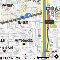 大阪府門真市栄町8-4周辺の地図