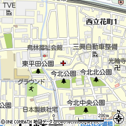 兵庫県尼崎市西立花町2丁目31-22周辺の地図