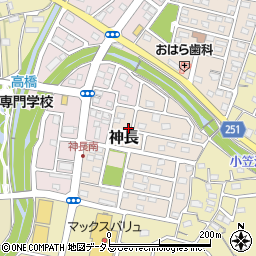 静岡県袋井市神長10周辺の地図