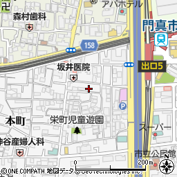 大阪府門真市栄町8-6周辺の地図