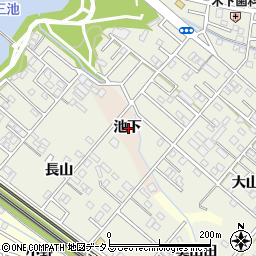 愛知県豊橋市佐藤町池下周辺の地図