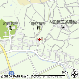 静岡県菊川市中内田678周辺の地図