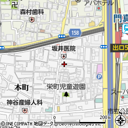 大阪府門真市栄町8-10周辺の地図