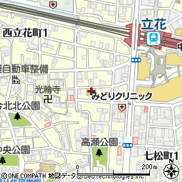 兵庫県尼崎市西立花町2丁目6-20周辺の地図