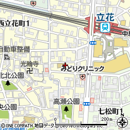 兵庫県尼崎市西立花町2丁目6-22周辺の地図