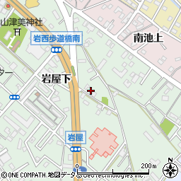 愛知県豊橋市岩屋町岩屋下33-14周辺の地図