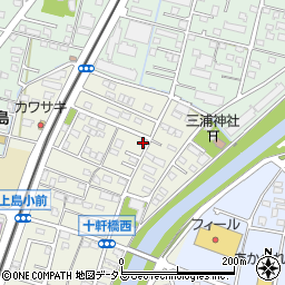 静岡県浜松市中央区十軒町257周辺の地図