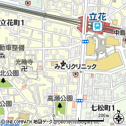 兵庫県尼崎市西立花町2丁目6-24周辺の地図