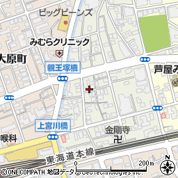 兵庫県芦屋市親王塚町7-16周辺の地図