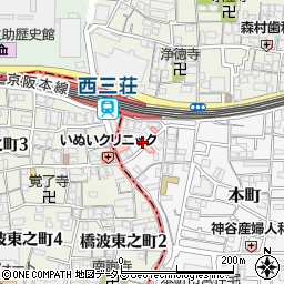 大阪府門真市本町9-9周辺の地図