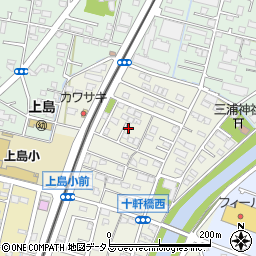 静岡県浜松市中央区十軒町208周辺の地図