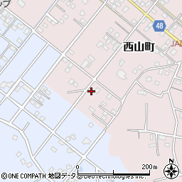 静岡県浜松市中央区西山町2407周辺の地図