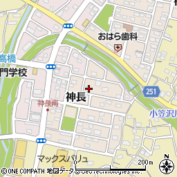 静岡県袋井市神長11-9周辺の地図