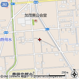 静岡県磐田市加茂周辺の地図