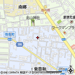 愛知県豊橋市弥生町東豊和12周辺の地図