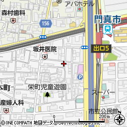 大阪府門真市栄町8-25周辺の地図