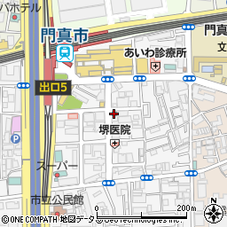 門真新橋郵便局周辺の地図