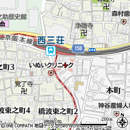 大阪府門真市本町9周辺の地図
