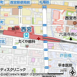 ターナフォルノ 阪神西宮周辺の地図