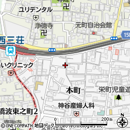 大阪府門真市本町7-7周辺の地図