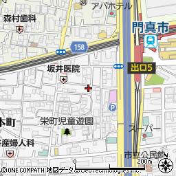 大阪府門真市栄町8-24周辺の地図