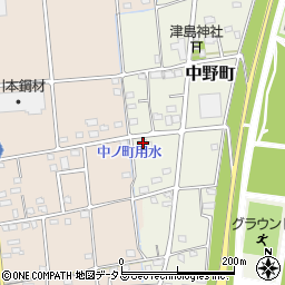 静岡県浜松市中央区中野町3177周辺の地図
