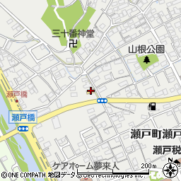 セブンイレブン岡山瀬戸店周辺の地図