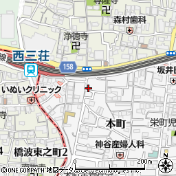 大阪府門真市本町7-12周辺の地図
