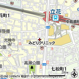 兵庫県尼崎市西立花町2丁目2-13周辺の地図