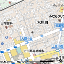 兵庫県芦屋市大原町12周辺の地図