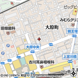 兵庫県芦屋市大原町12周辺の地図