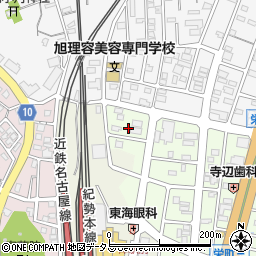 名鉄協商津駅北駐車場周辺の地図