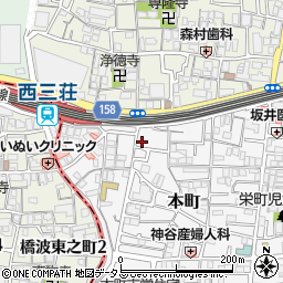 大阪府門真市本町7-13周辺の地図