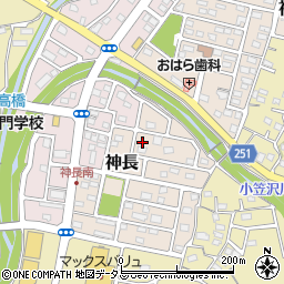 静岡県袋井市神長11-12周辺の地図
