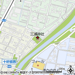 静岡県浜松市中央区十軒町536周辺の地図