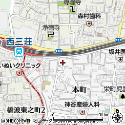 大阪府門真市本町7-11周辺の地図