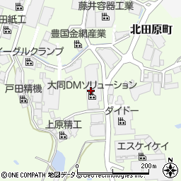 大同ＤＭソリューション株式会社生駒工場周辺の地図