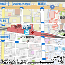 カレット　阪神西宮店周辺の地図