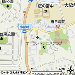 兵庫県神戸市北区山田町小部（惣六畑山）周辺の地図