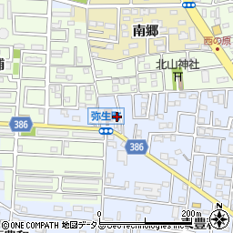 愛知県豊橋市弥生町東豊和3周辺の地図