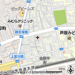 兵庫県芦屋市親王塚町7-13周辺の地図