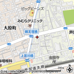 兵庫県芦屋市親王塚町8-13周辺の地図