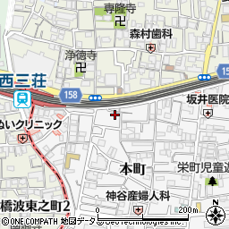 大阪府門真市本町7-2周辺の地図