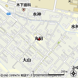 愛知県豊橋市高師町丸田周辺の地図