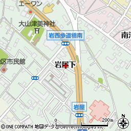 愛知県豊橋市岩屋町岩屋下周辺の地図