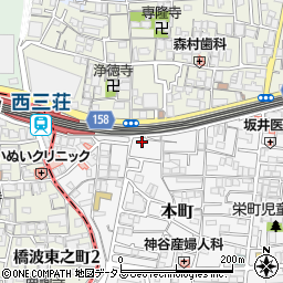 大阪府門真市本町7-17周辺の地図