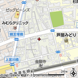 兵庫県芦屋市親王塚町4-8周辺の地図