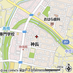 静岡県袋井市神長10-14周辺の地図